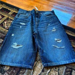 The Children's Place Distressed Blue Denim Shorts